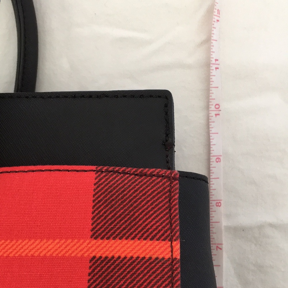 NWOT Kate Spade Cameron Street Plaid Candace Leather Satchel Bag - Picture 14 of 16